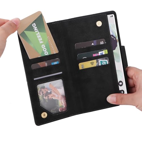 Housse fermeture éclair Google Pixel 5 étui portefeuille avec blocage RFID - 2