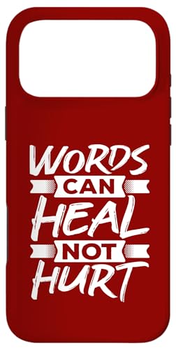 言葉は人を傷つけるのではなく、人を癒すことができる スマホケース iPhone 17 Pro Max 用