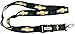 Chevy Chevrolet Gold Yellow Bow Tie Logo Car Truck SUV ID Ticket and Key Chain Holder Clip On Lanyard
