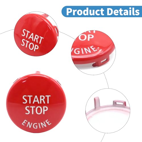 Bouton d'arrêt de moteur rouge pour BMW E60 E87 E83 : réparez les plastiques usés