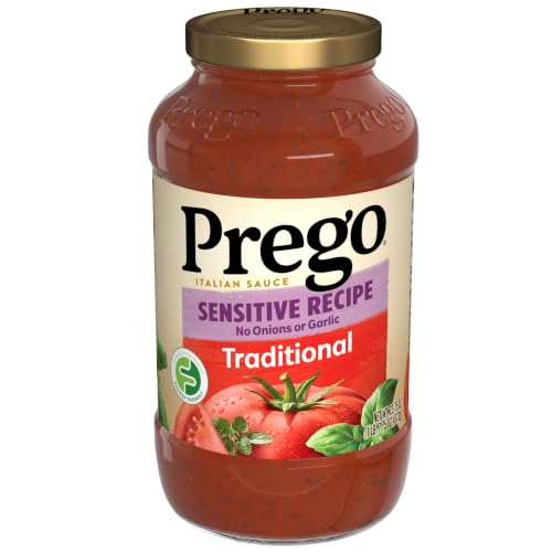 Prego Traditional Sensitive Recipe Low FODMAP Pasta Sauce, 23.75 oz Jar