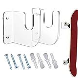 Skateboard Deck Wall Mount - Hanger for Deck - Skateboard Hanger Wall Mount - for Lovers Living Room Garage Shop Studio Ski Indoor Outdoor