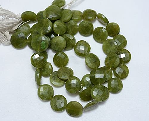 Perles vasonite facettées 13-14mm briolettes pour création bijoux