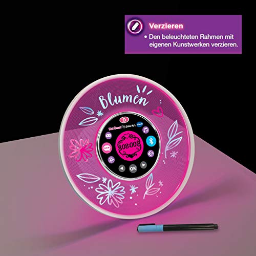 VTech KidiSmart Glow Art 80-531904 luidspreker, bluetooth-muziekspeler, wekker, met spraakbediening, vooraf… - Image 6