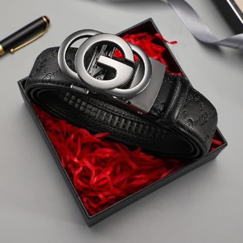 Ratchet Designer Belts for Men Leather Belts with Automatic G Buckle,Mens Belt with Gift Box4