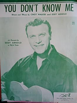Sheet music YOU DON'T KNOW ME As recorded by Eddy Arnold on Victor Records Book