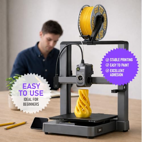 PLA Silk Filament 1.75mm Yellow, FILL-3D Shiny 3D Printer Filament 1KG (2.2lbs) Spool, Dimensional Accuracy +/- 0.03mm, Fits Most FDM 3D Printers (Yellow, PLA Silk) — view 3