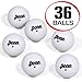 Penn 40mm 1-Star White Ping Pong Balls, Box of 36 Official Tournament Size Table Tennis Balls
