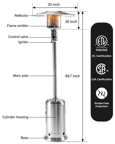 Electric Patio Heater Infrared Outdoor
