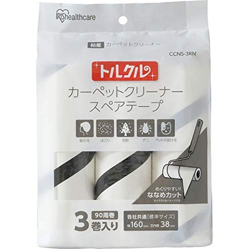 アイリスオーヤマ スペアテープ ななめカット 90周巻き　24巻 アイリスオーヤマ スペアテープ ななめカット 90周巻き24巻
