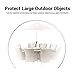 West Lake Car Essential Universal Disposable Clear Plastic Car Cover Suitable for SUV Sedan Mini Van, 24 Feet by 16 Feet Extra Large Size with Elastic Band