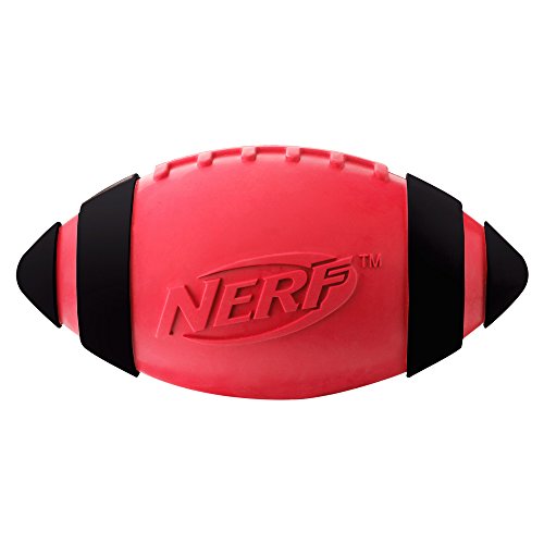 Nerf Dog Rubber Football Dog Toy with Interactive Squeaker, Lightweight, Durable and Water Resistant, 5 Inch Diameter… - Image 3