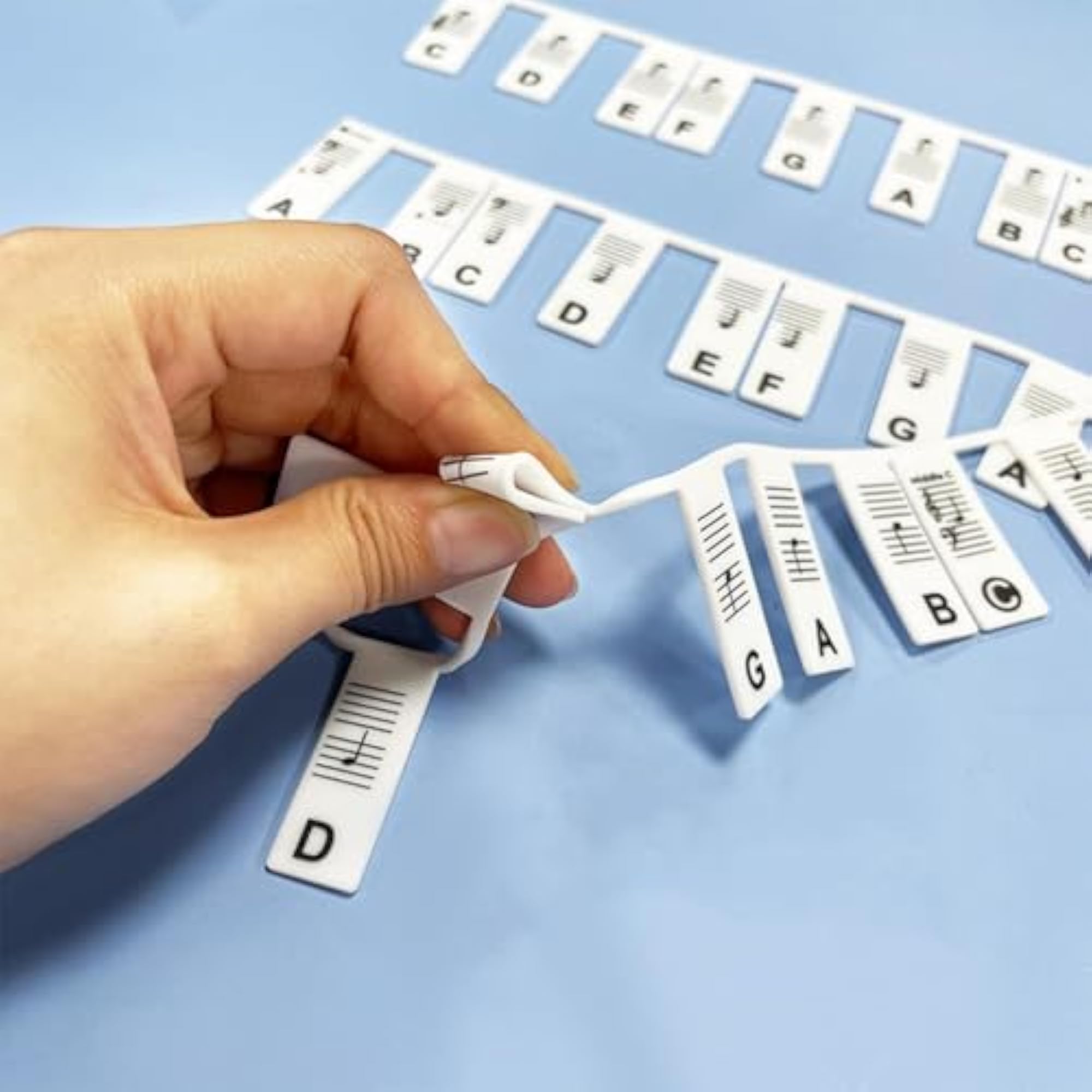 Piano Sticker Removable Notes Guide for 61 Keys