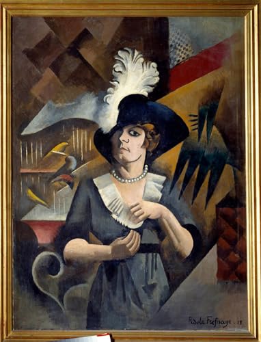 Art mural Alice au grand chapeau Roger De La Fresnaye, impression toile premium 60x90