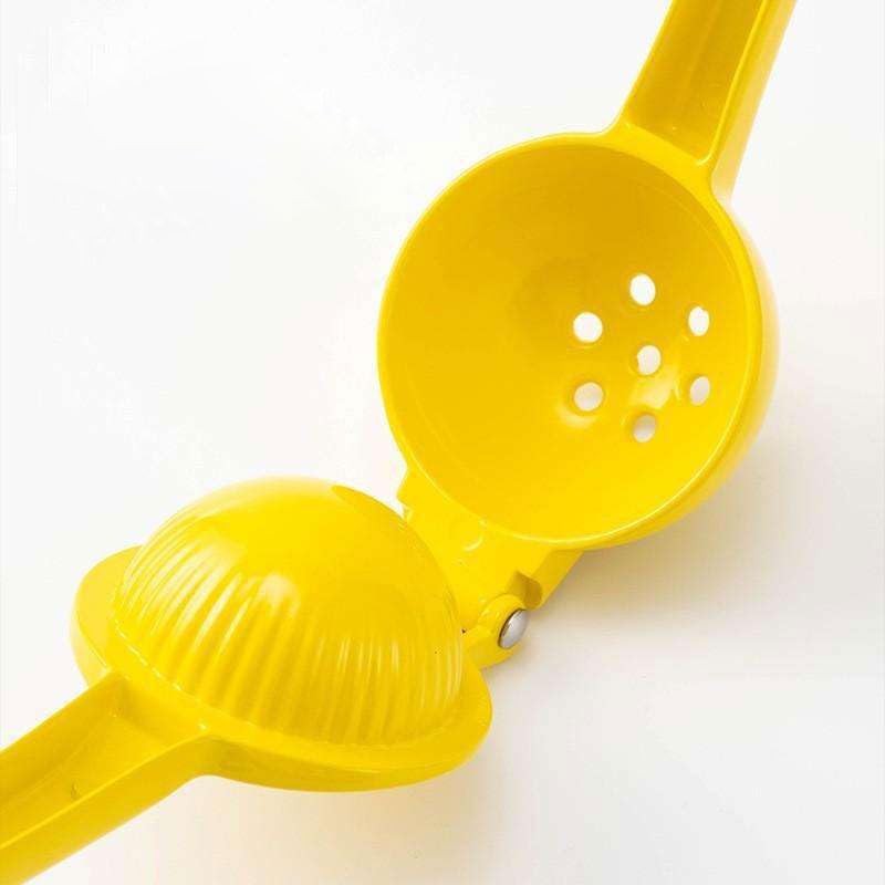 Espremedor De Limão Manual Em Aço Inoxidável - Amarelo