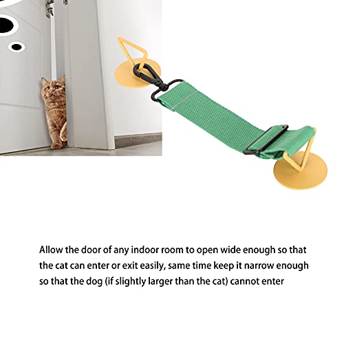 Adjustable Door Stopper with Heavy Duty Strap Lock for Dogs and Cats Pet Safety Door Guard, Cloth and Metal, 20-30cm - Image 4