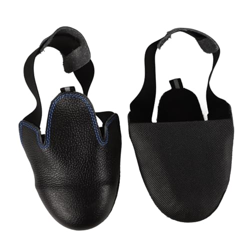 NAMOARLY 1 Pair Labor Insurance Shoe Cover Safety Shoe Covers Shoe Covers for Outdoor Reusable Shoes Cover Shoe Covers Reusable Safety Shoes Toe Caps Shoe Covers for Worker Black Steel
