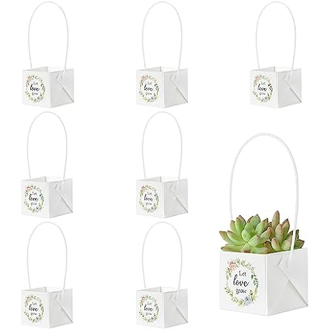 WATINC 40Pcs Succulent Gift Wraps with Handles Cover