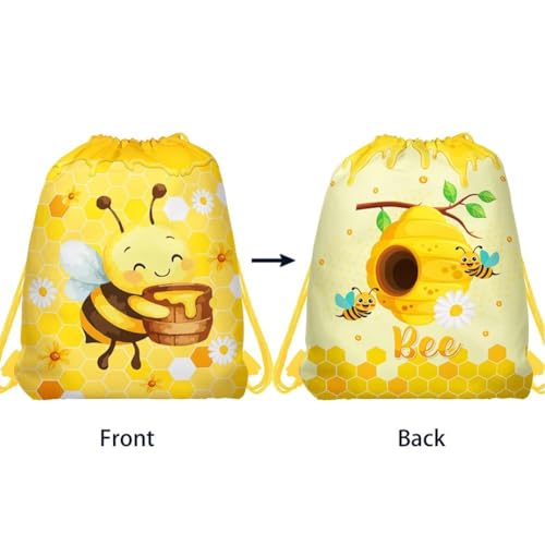 Sac cadeau cordon abeille pour décoration de table anniversaire - 7