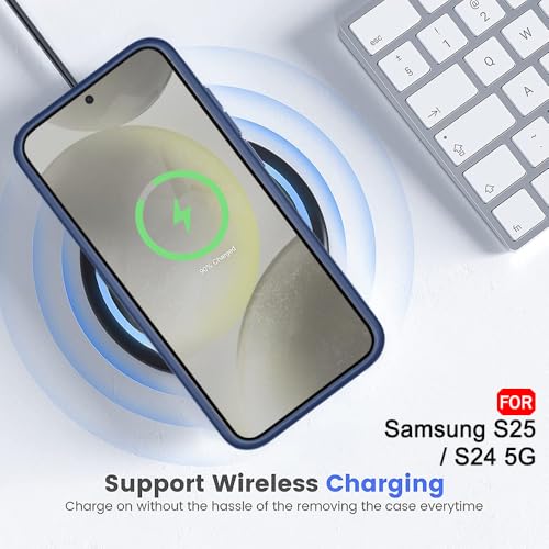 Image of TheGiftKart Hybrid Matte Frosted Back Cover Case for Samsung Galaxy S25 5G / S24 5G | Built-in Stand | Shockproof Hard Back Case Cover for Samsung Galaxy S25 5G / S24 5G (PC & TPU, Translucent Black)