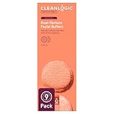 Cleanlogic Bath & Body Exfoliating Dual-Texture Facial Pads, Make Up Remover, Assorted Colors, 9...