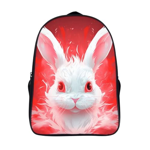Mochila infantil White Rabbit escolar para niños pequeños con tamaño de 40x28x16cm