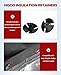 Xislet Windshield Washer Nozzle and Hood Insulation Retainers, Windshield Sprayer Nozzle for Jeep, Dodge Ram, Chrysler Pt Cruiser Replaces OEM #: 5113049AA, 4805742AB, 4805742AC, 55077460AA, 2 Pack