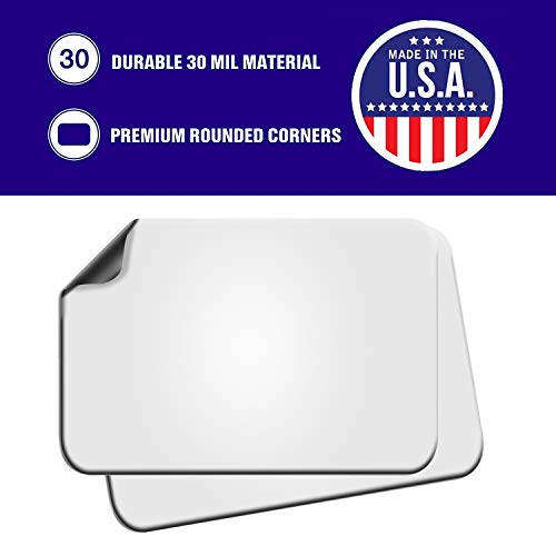 Blank Magnets (2 Pack) – Rounded Corners Blank Car Magnet Set – Perfect Usa-Made Magnet For Car To Advertise Business, Cover Company Logo (For Hoa), Prevent Car Scratches & Dents (Regular) #TOP3