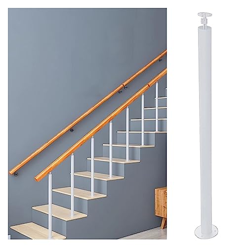 Main courante blanche réglable en fer pour escalier intérieur et extérieur