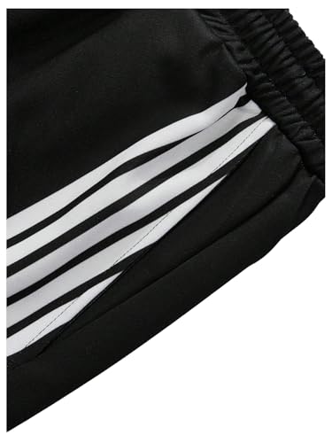 SOLY HUX Men's Baggy Sweatpants Y2k Striped Drawstring Elastic Waist Straight Leg Track Pants Casual Streetwear4