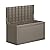 Yardgrace 100 Gallon Waterproof Large Resin Deck Box Indoor/Outdoor Lockable Storage Container and Seating for Garden, Pool, and Patio (100 Gallon, Grey)