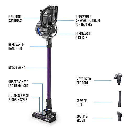 Hoover-ONEPWR-Blade-MAX-Pet-Cordless-Vacuum-Cleaner-Lightweight-BH53354V-Purple-Stick-Vac