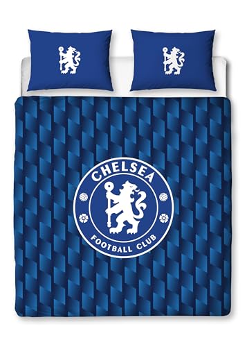 Parure de lit double Chelsea FC housse de couette réversible géométrique - 3