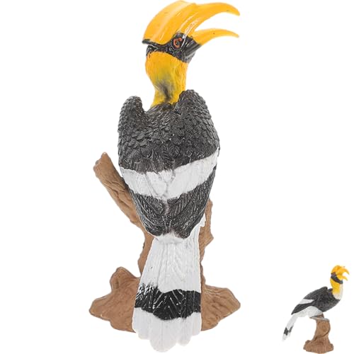 JOINPAYA Modelo tucán de Juguete decoración alienígena decoración de cálaos simulados Exterior Juguete Juguete Escultura de pájaro cálao pájaro de simulación el plastico