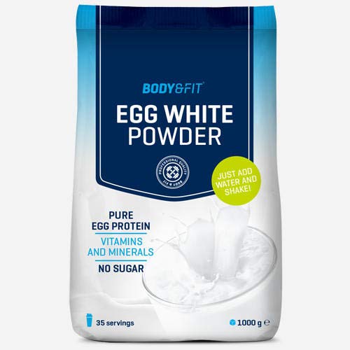 BODY & FIT Egg White Powder - Poudre de protéine de blancs d'ufs - Sachet de 1kg