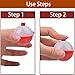 VATEICO Fishing Bobbers Hard ABS Bobbers Snap-on Fishing Floats Push Button Round Buoy Float Bobbers for Crappie Panfish Walleyes Red and White 0.75
