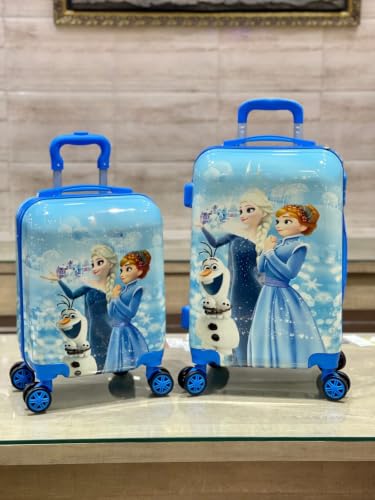 Image of ADSON Abs Kids Trolley 360 Rotating Luggage 360 Degree Wheels Princess Non-Breakable 20 Inch Kids Hardsided Suitcase with 4 Wheels, 360 Degree Wheel Travel Trolley Bag