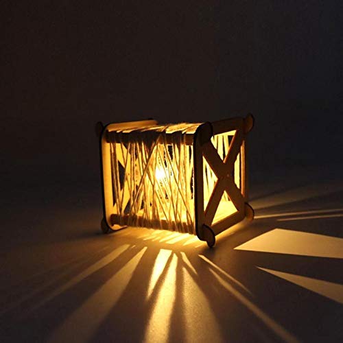 DIY Lantern Rope Hanging LED Light Pentagon Chinese Knot Crafts Luminous Ornaments Hanging Ornaments LED Lighting