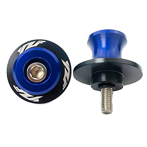 6Mm M6 X 1.5 Motorcycle Swing Arm Sliders Spools Cnc Swing Arm Stand Screws 2Pcs For Yzf R1 R3 R6 R25 R125 R6S 600R 750R (Blue) #TOP3