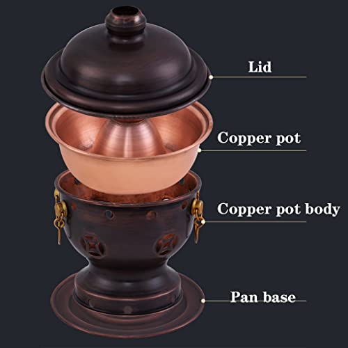Olla de Cobre para Fondue y Hot Pot 17.5x13.5 cm miniatura 5