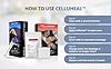Celluheal Cellufil Collagen Particles for Advanced Wound Care - Box of 5 Vials - 100% Non-Hydrolyzed Bovine Collagen for Tissue Regeneration, First Aid & Minor Bleeding