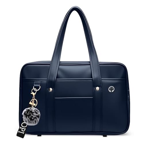DIRRONA Bolso Bandolera Mujer de Cuero PU - Bolso Tote Elegante Estilo Académico para Trabajo, Estudio y Uso Diario Azul Medianoche | Ya disponible en tu tienda friki favorita! En mundofriki.es!