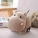 Juguete De Peluche De 20 Cm con Cabeza Grande Hipopótamo De Peluche Suave Animal De Dibujos Animados Hipopótamo Muñeco De Peluche Decoración Bonita Bebé Niños