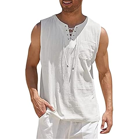 COOFANIN Men's Casual Sports Sleeveless Vest Cover