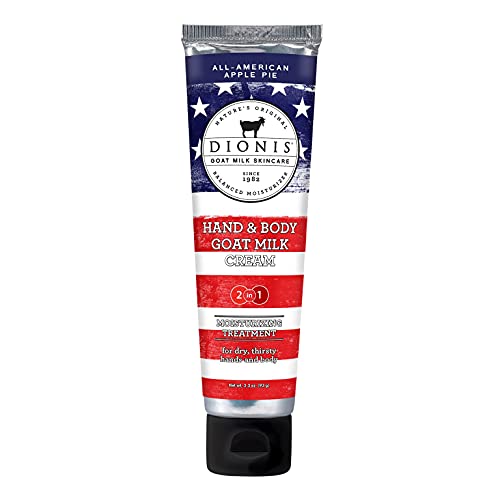 Dionis - Goat Milk Skincare All-American Apple Pie Scented Hand & Body Cream (3.3 oz) - Made in the USA - Cruelty-free and Paraben-free