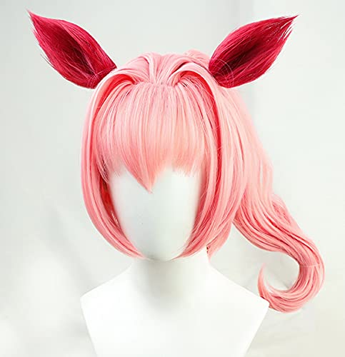 Cosplay Wig (Haru Urara) With tiger clip 45cm pink