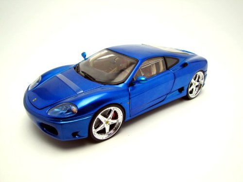 未開封 1/18 カスタマイズ フェラーリ 360 モデナ WHIPS ブルー Ferrari 360 Modena Coupe Whips Blue 1:18 Diecast Model Car