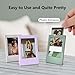 HIYQIN 7 Packs 2x3 Mini Photo Frame for Instax Mini EVO/12/11/Liplay/SE/Link 3/41/40/99/90/7+ Camera Film, Small Tabletop Picture Frame with Clear Protective Film, 3-in Films Frame - Colorful
