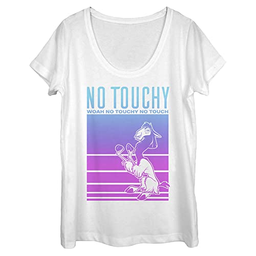Disney No Touch Yo T-Shirt Femme Haut Graphique Manches Courtes