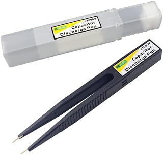 Capacitor Discharge Pen Fast Discharging High Voltage 1000V Repair Tool Discharger for Electronic Intelligent, Black